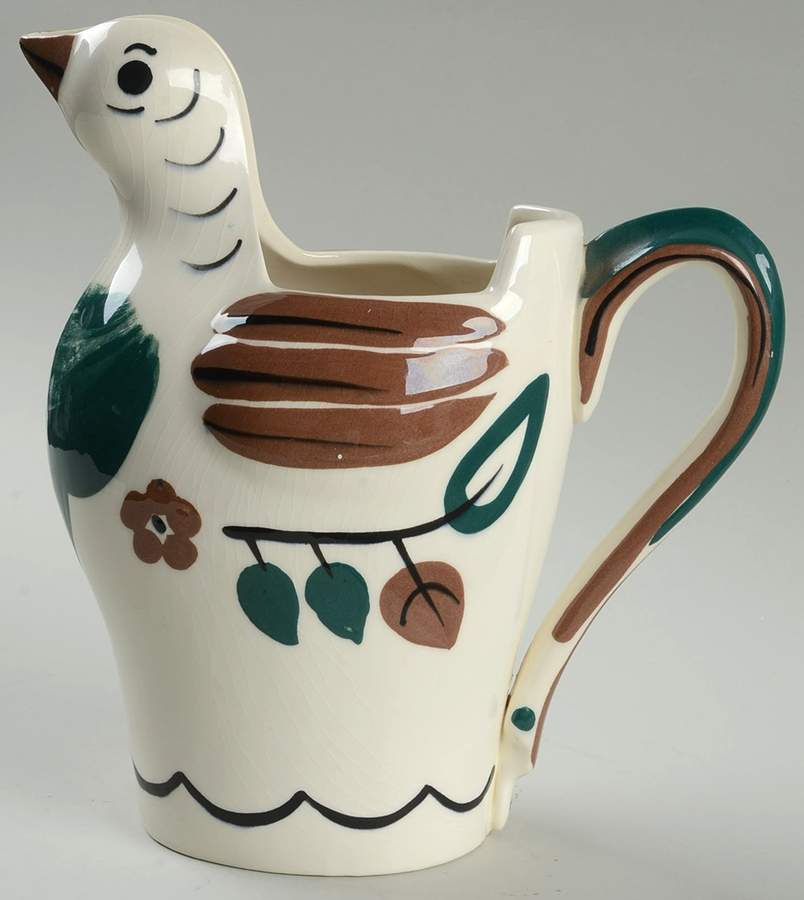 Distlefink White 48 Oz Pitcher by California Cleminson-1