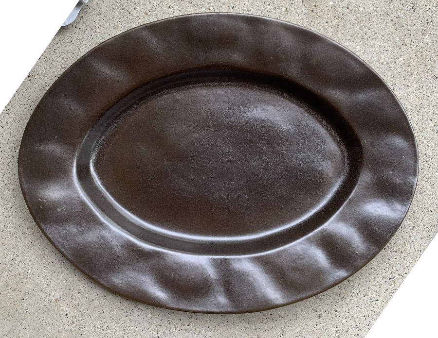 Mateo 16" Oval Serving Platter by Crate & Barrel-1