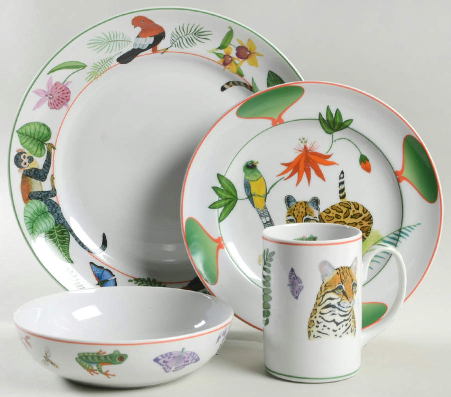 Rainforest 4 Piece Place Setting by Lynn Chase-1