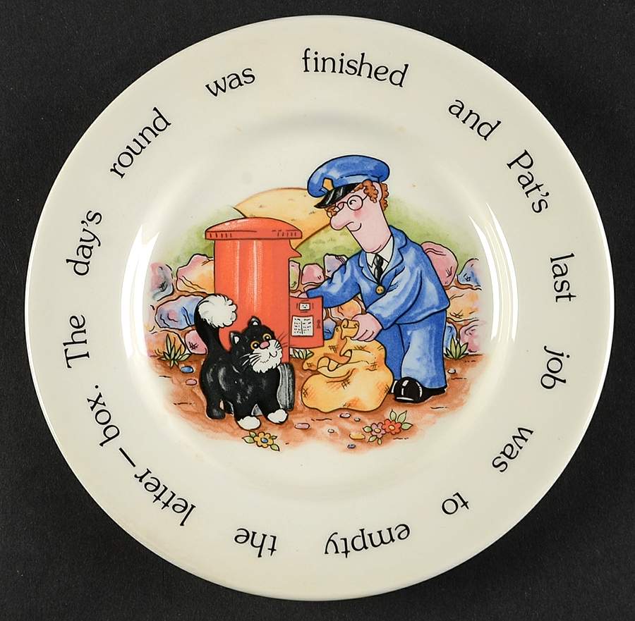 Postman Child's Plate by Coalport-1