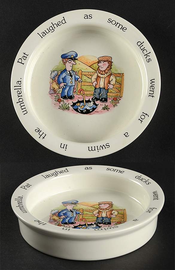 Postman 6" Round Baby Plate by Coalport-1