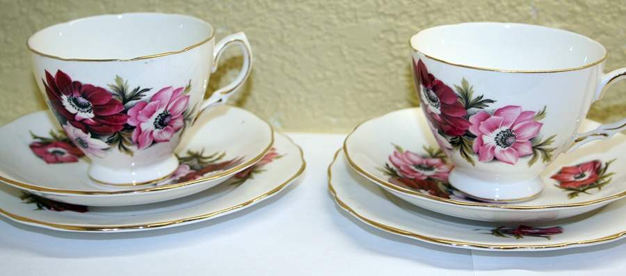 CRY17 Footed Cup & Saucer Set by Crown Royal-1