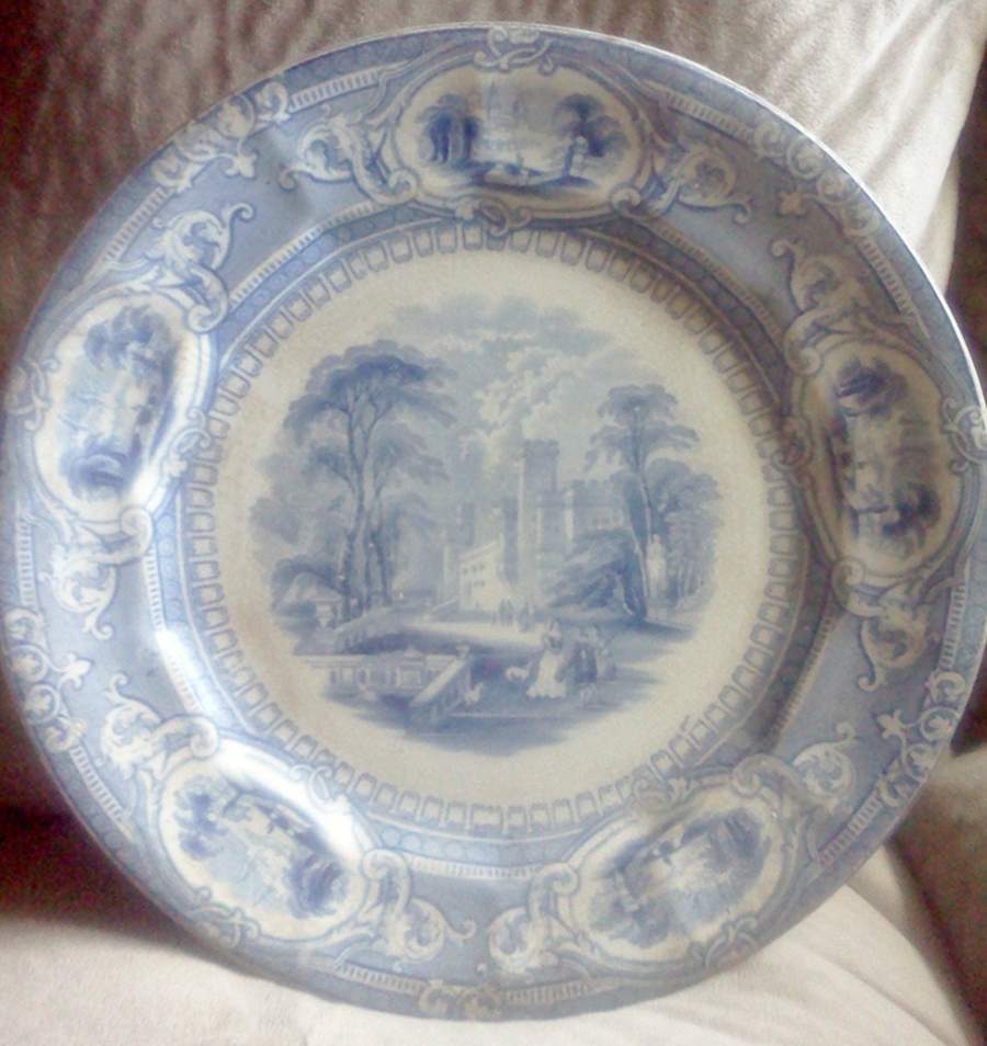 Corinthia Blue Dinner Plate by Edward Challinor-1