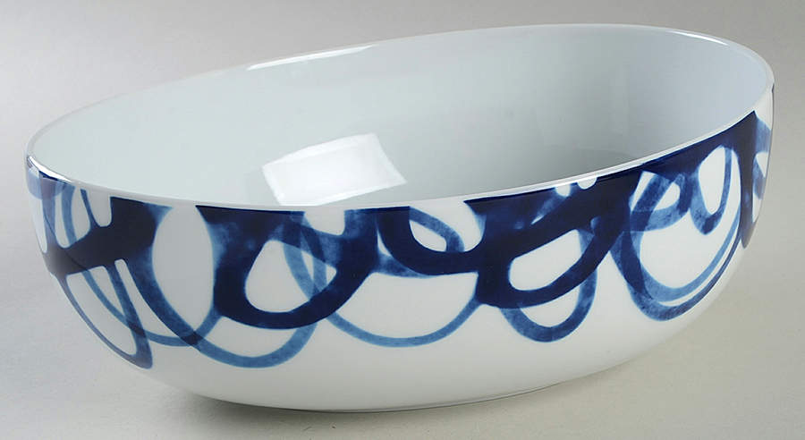 Como 11" Oval Serving Bowl by Crate & Barrel-1