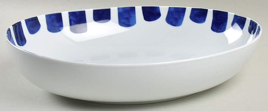 Como 12" Oval Serving Bowl by Crate & Barrel-1