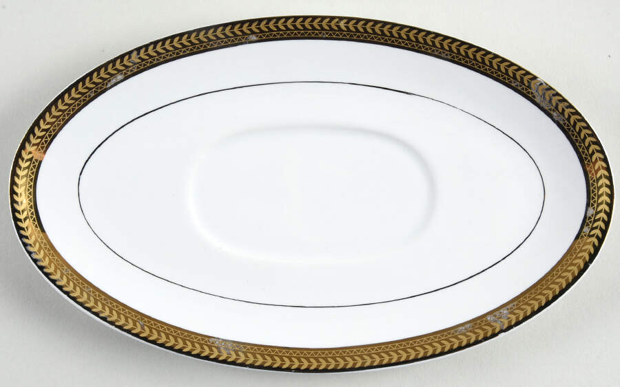 Gold Elegance Underplate for Gravy Boat by Cambridge Potteries-1