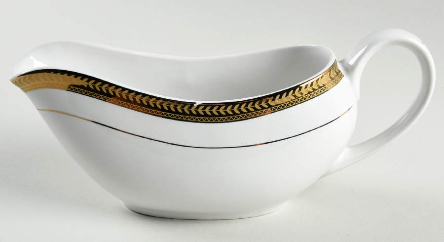 Gold Elegance Gravy Boat by Cambridge Potteries-1