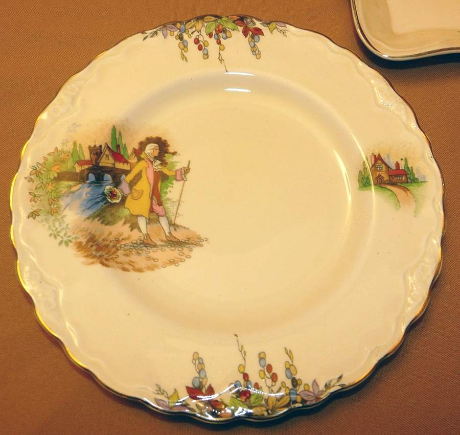CRD273 Dessert/Pie Plate by Crown Ducal-1