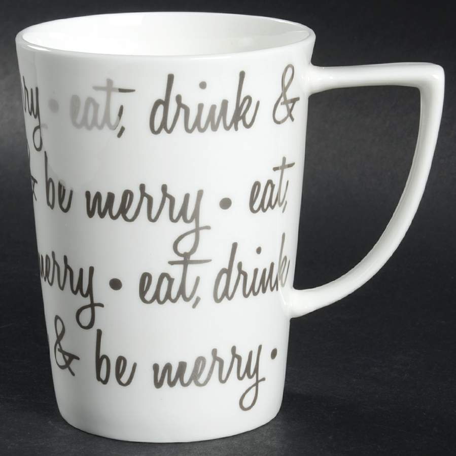 Be Merry Platinum Mug by Ciroa-1
