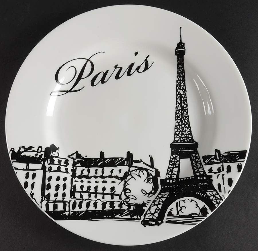 Paris Dinner Plate by Ciroa-1