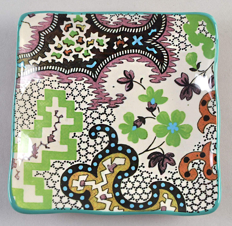 Rose Boheme Square Canape Plate by Certified International-1