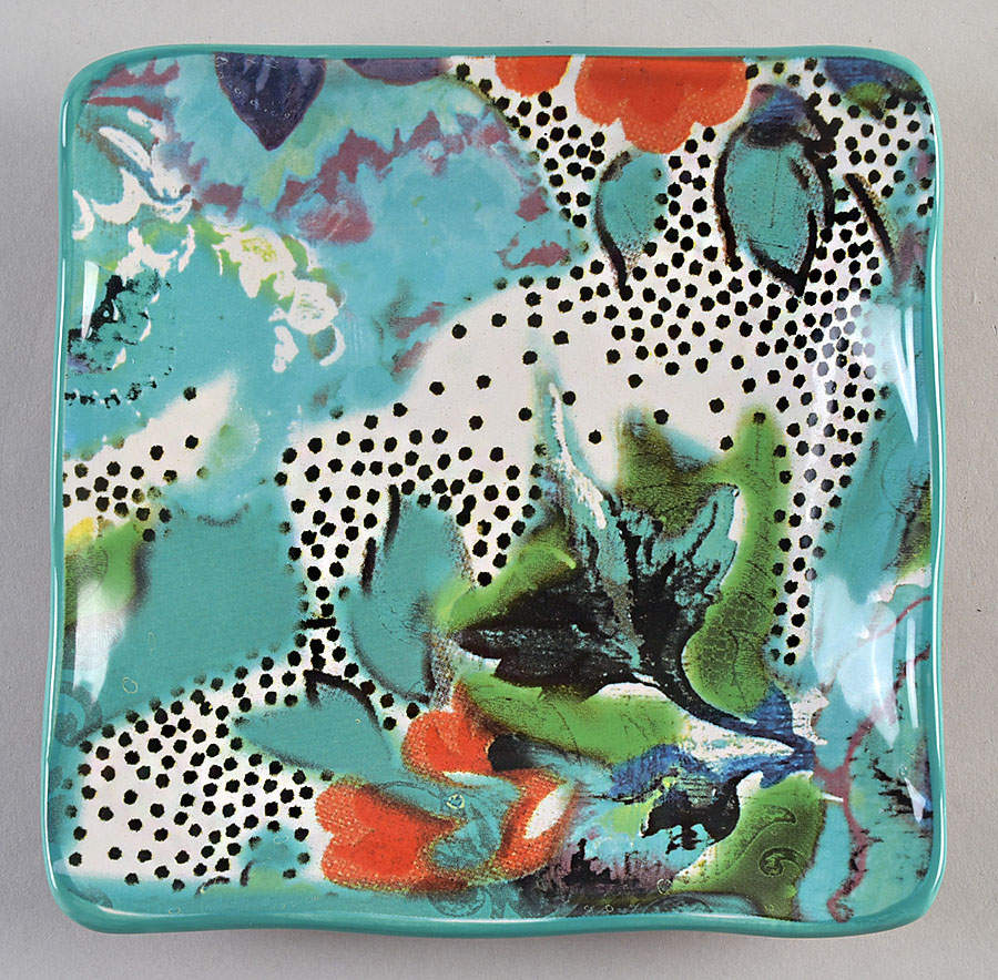 Rose Boheme Square Canape Plate by Certified International-1