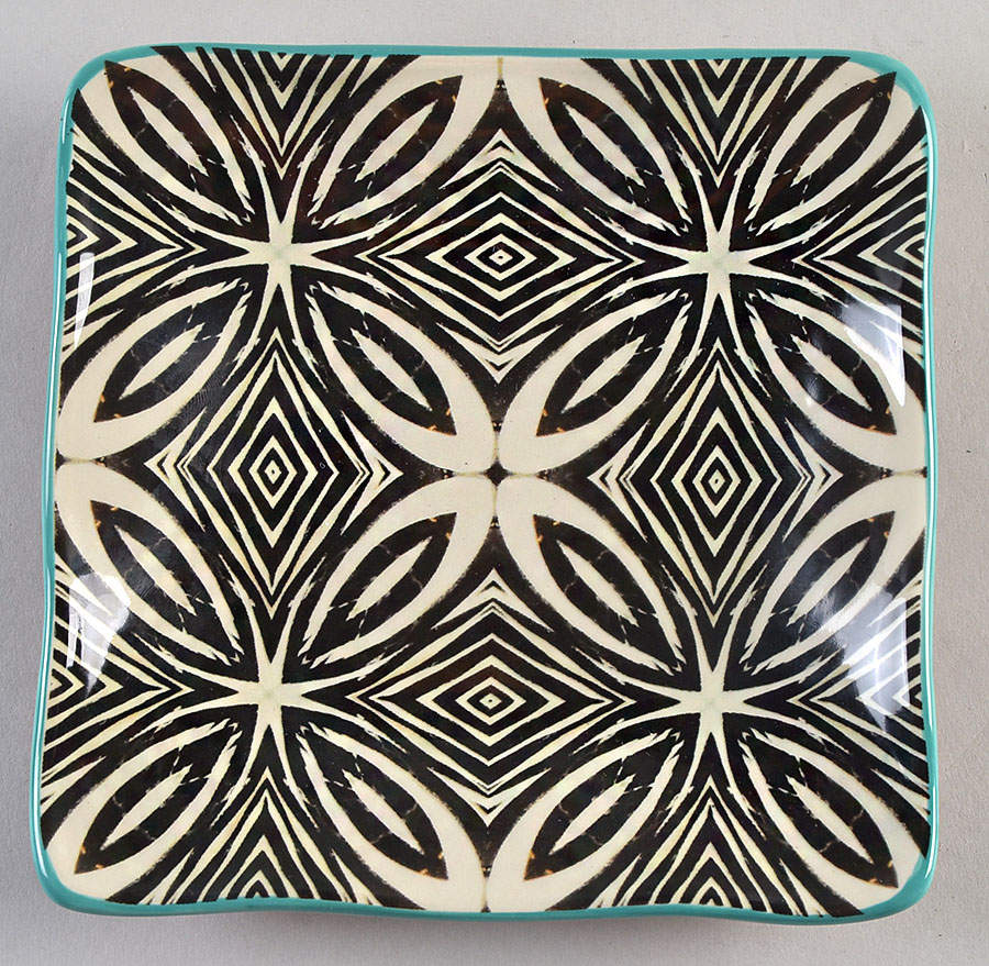 Rose Boheme Square Canape Plate by Certified International-1