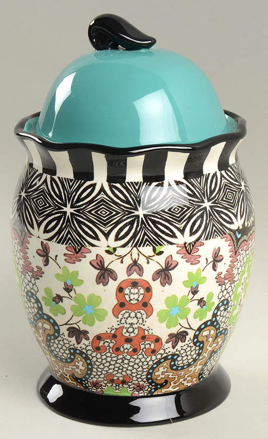 Rose Boheme Medium Canister & Lid by Certified International-1