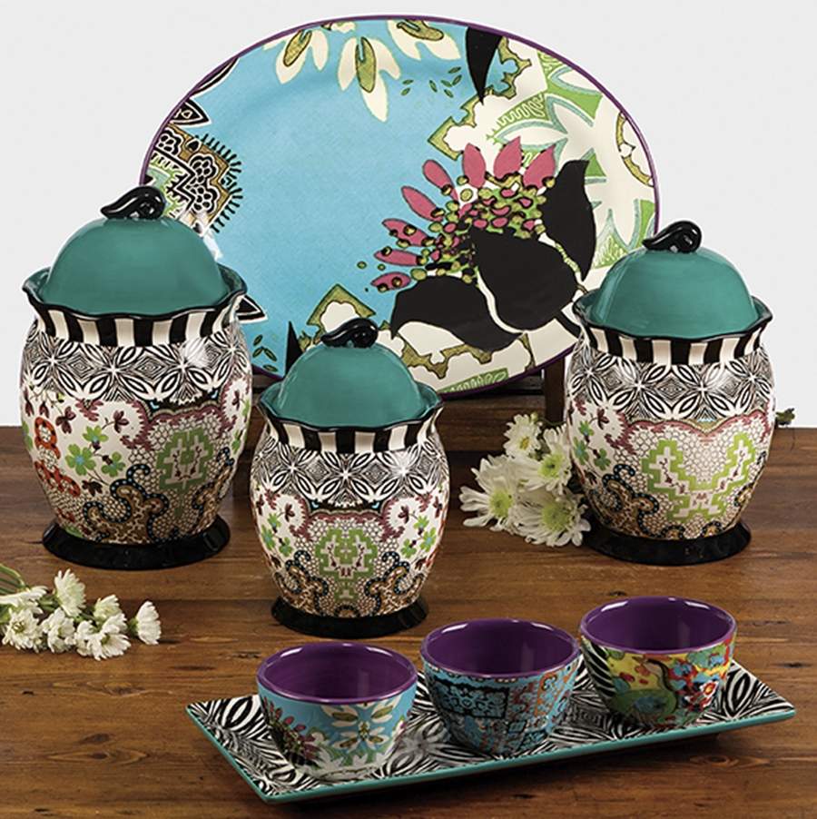 Rose Boheme (3 Piece) Canister Set (Box Set) by Certified International-1