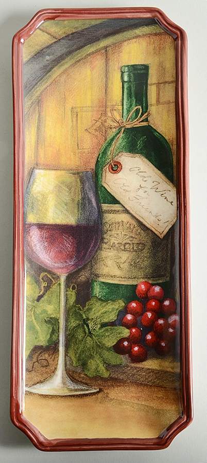 Wine Map 13" Bread Tray by Certified International-1