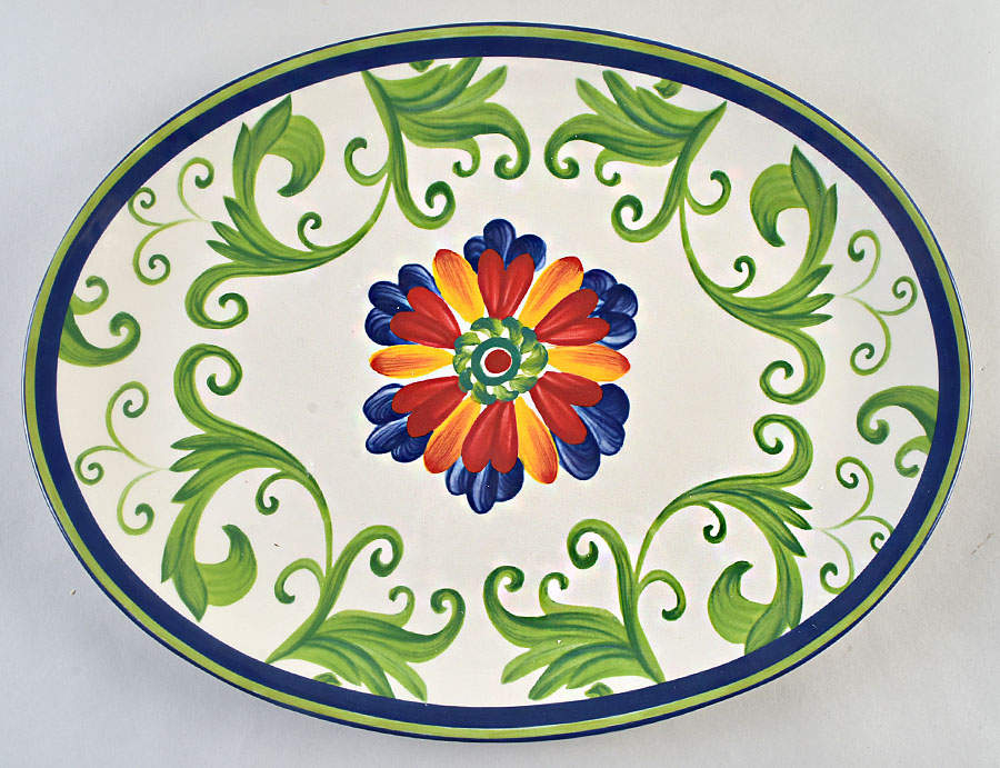 Amalfi 16" Oval Serving Platter by Certified International-1