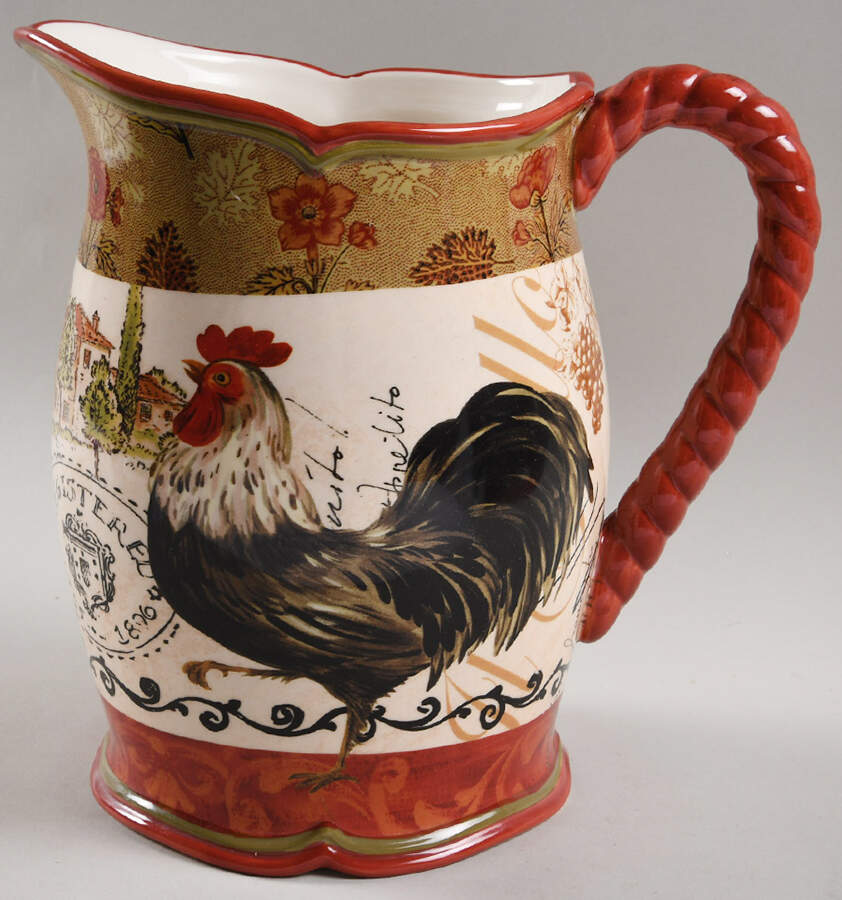 Tuscan Rooster 96 Oz Pitcher by Certified International-1