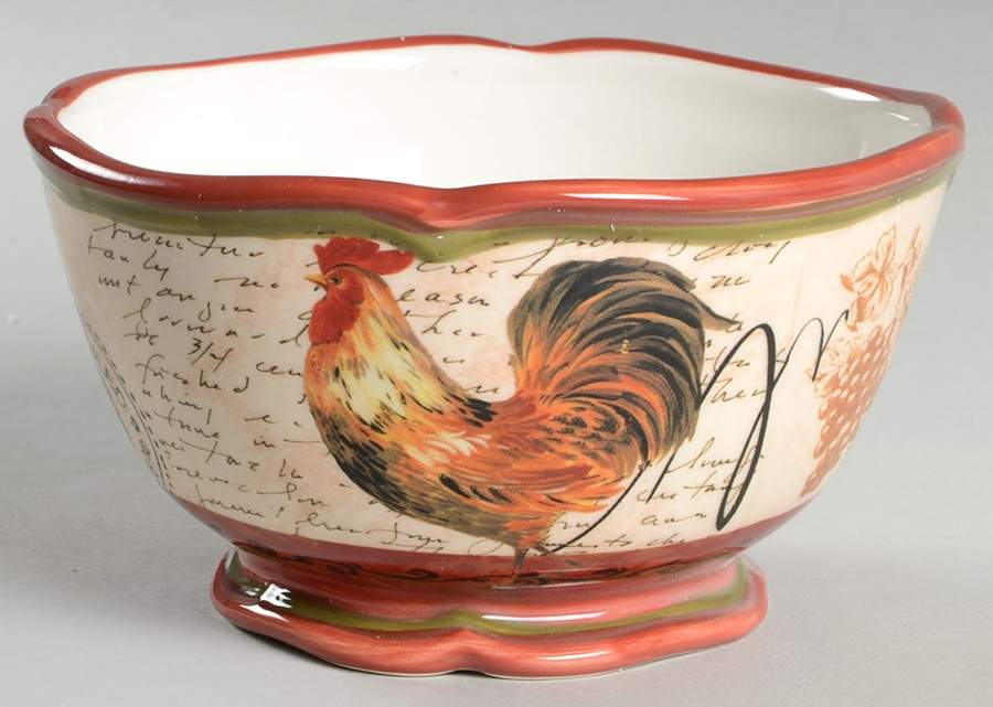 Tuscan Rooster Individual Ice Cream Dish by Certified International-1
