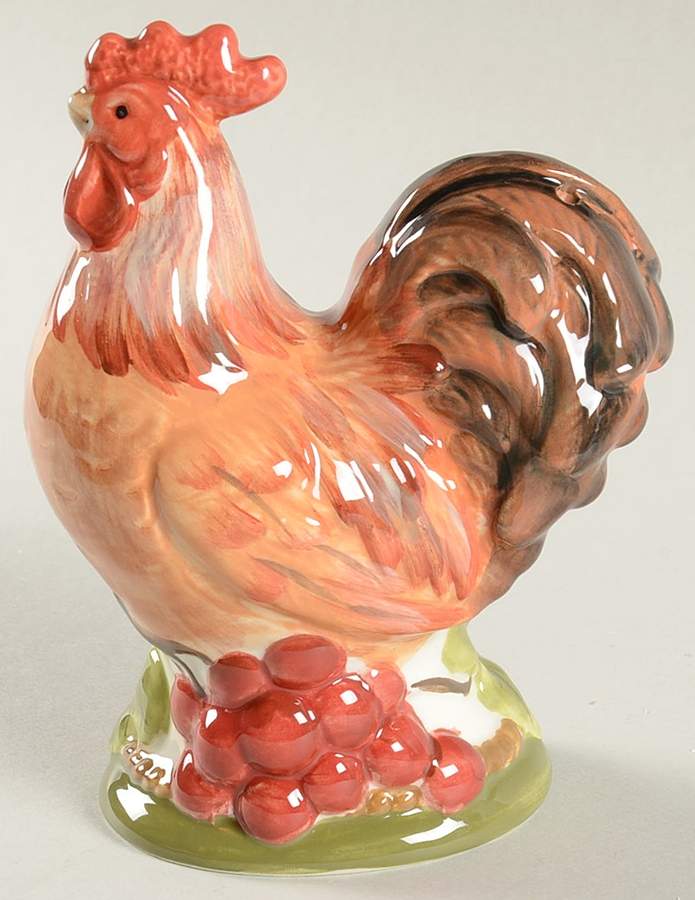 Tuscan Rooster Figural Salt Shaker by Certified International-1