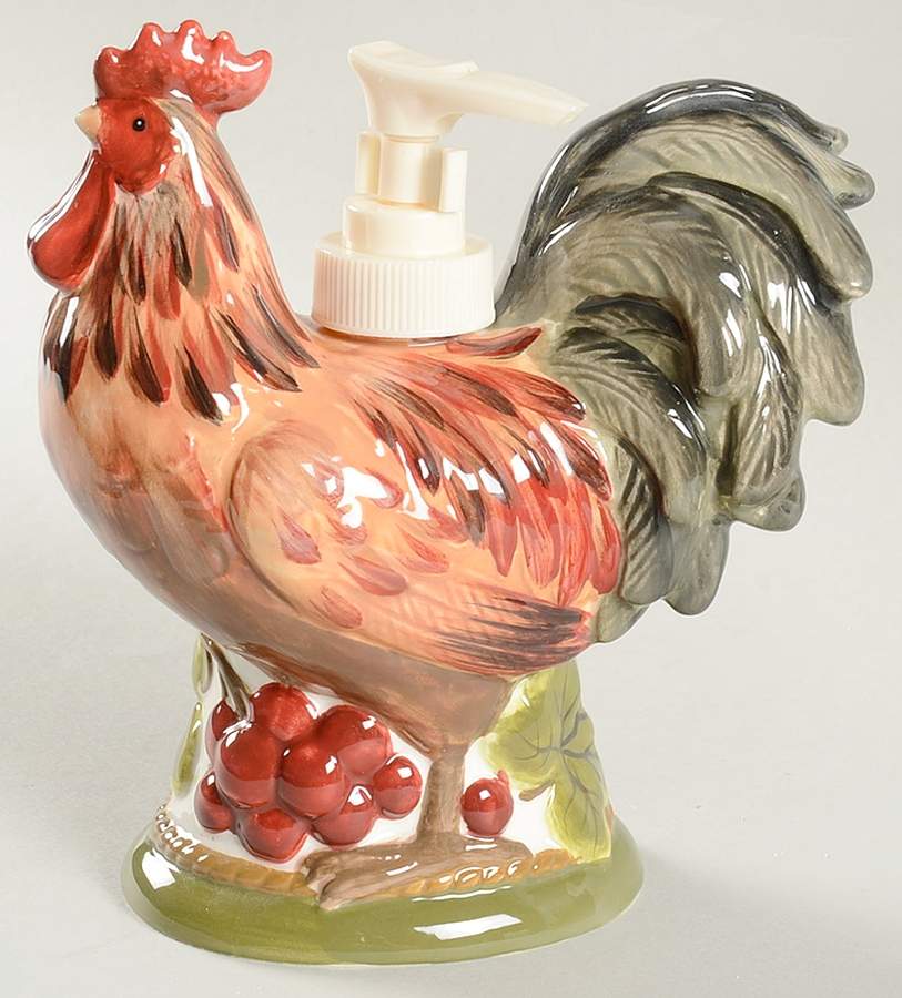 Tuscan Rooster Figural Lotion Dispenser by Certified International-1