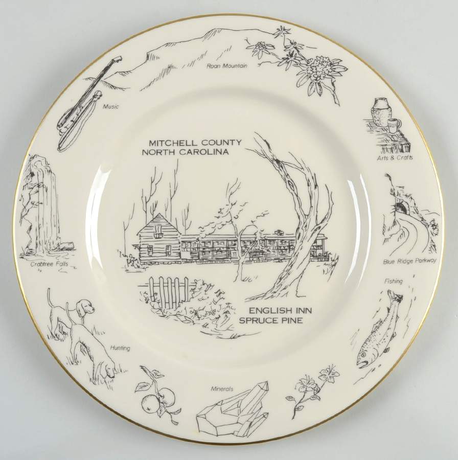 Mitchell County North Carolina Dinner Plate by Castleton (USA)-1