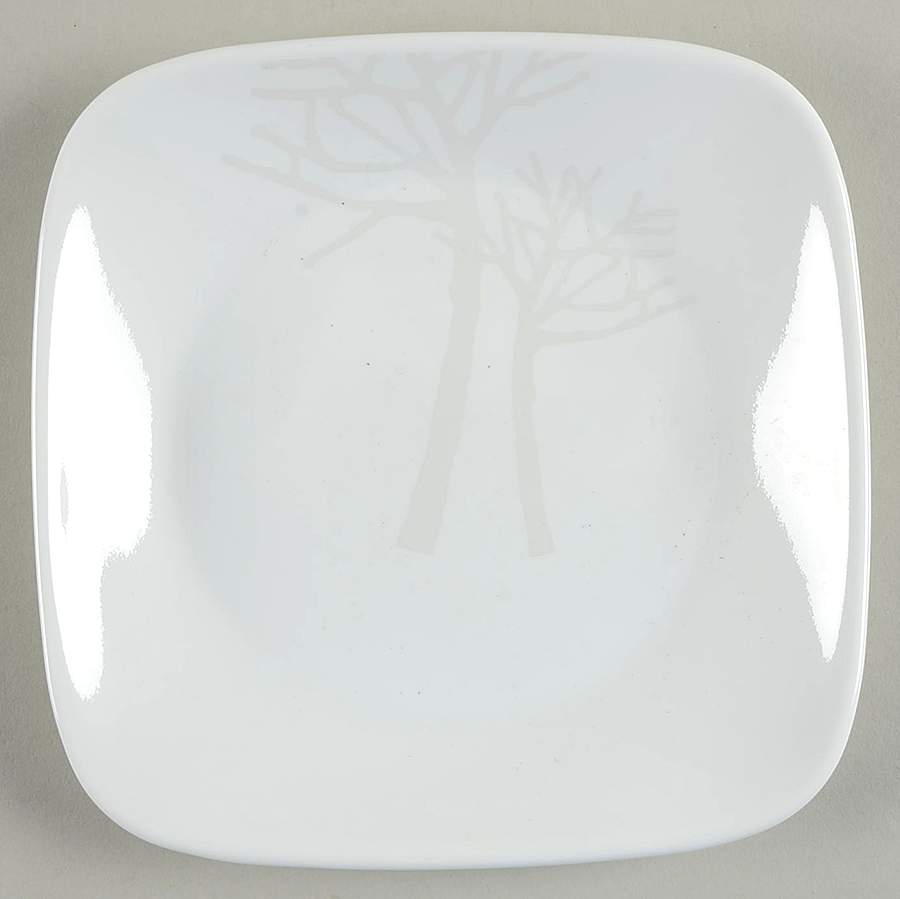 Frost (Corelle) Square Bread & Butter Plate by Corning Corelle-1