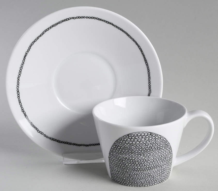 Leif Flat Cup & Saucer Set by Crate & Barrel-1