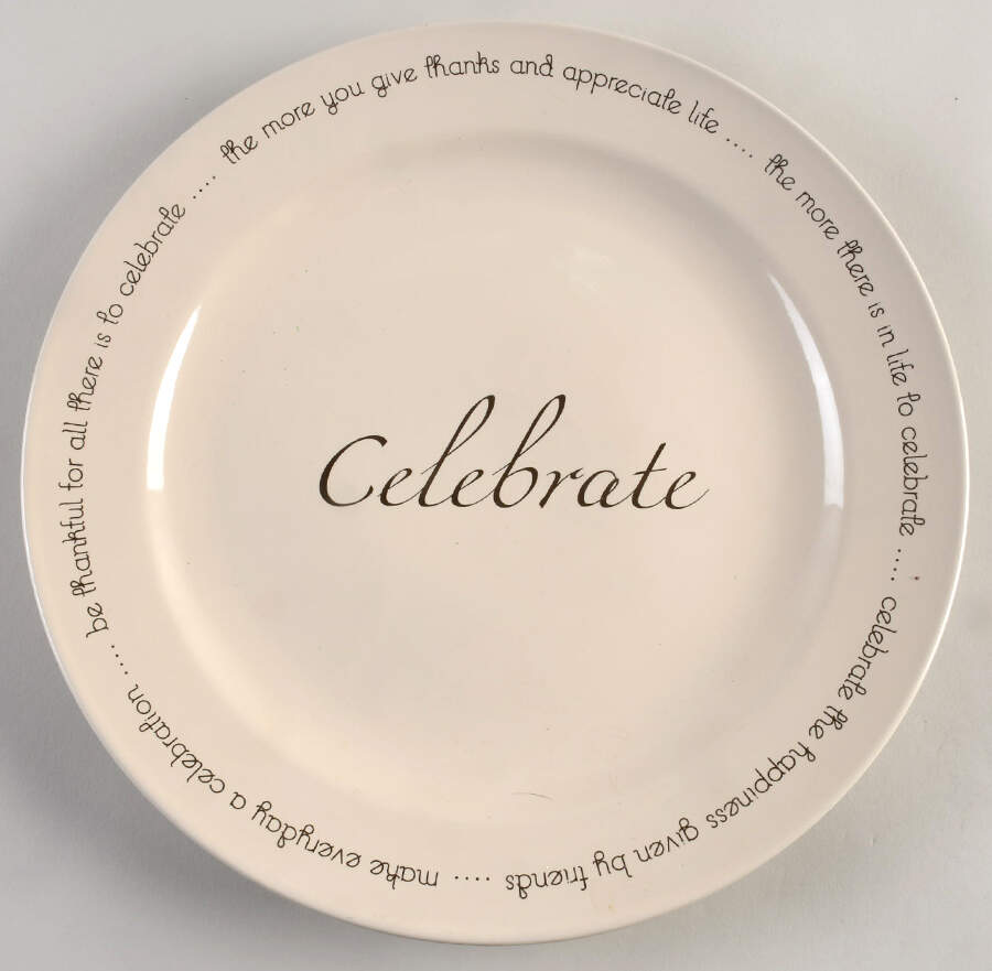 Circles of Love 12" Chop Plate (Round Platter) by Canterbury Potteries-1