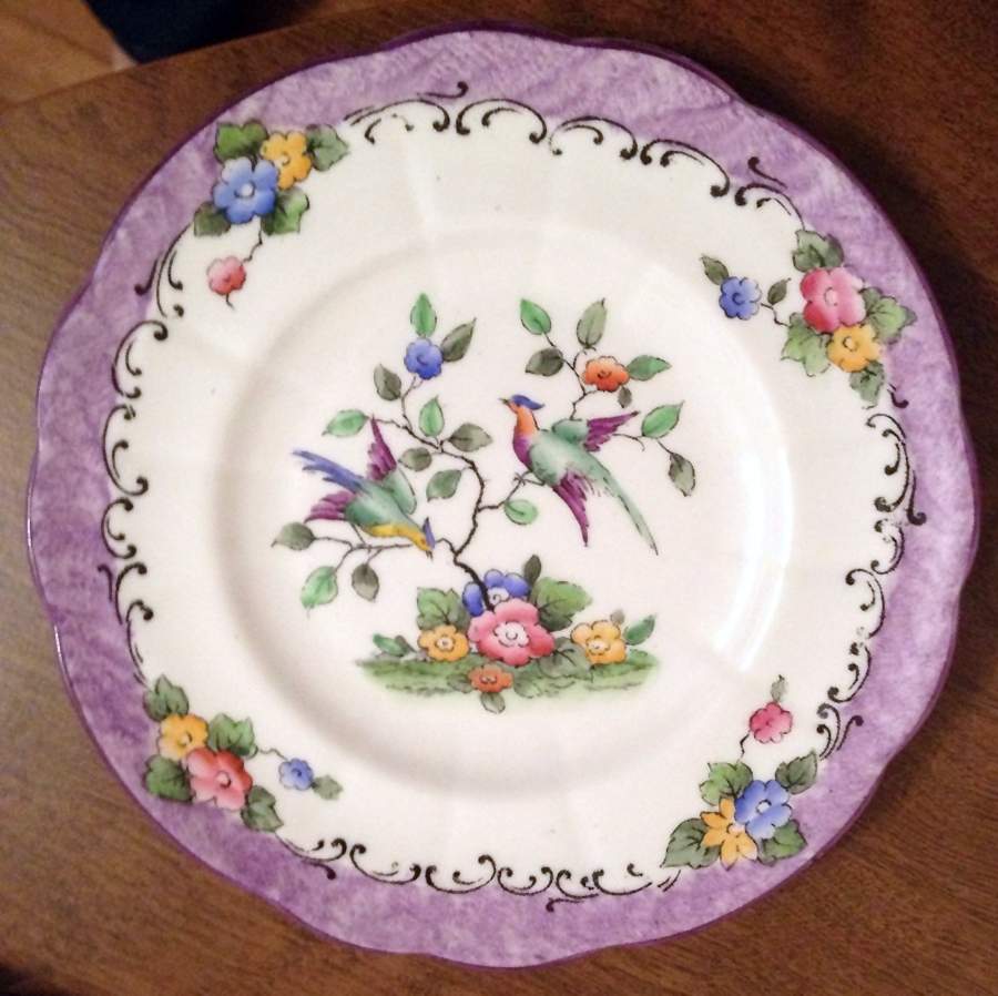 12414 Dessert/Pie Plate by Crown Staffordshire-1