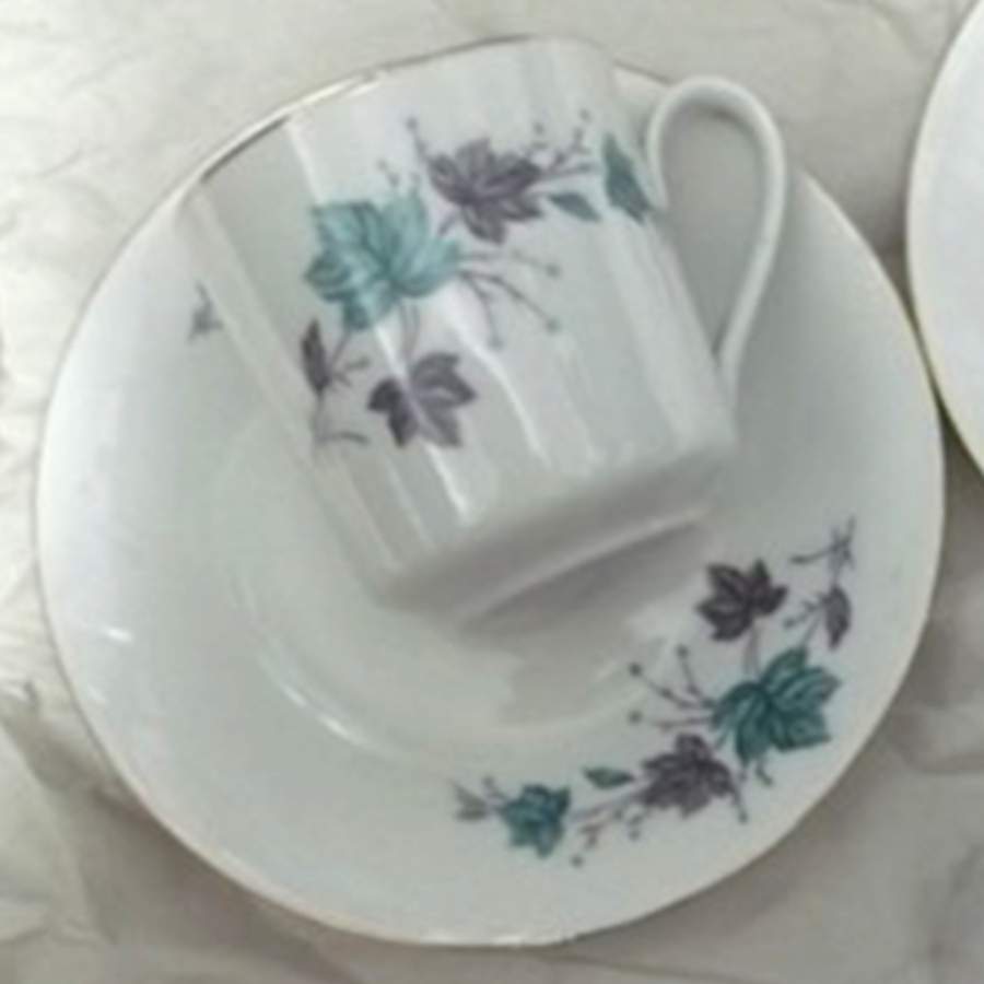CX711 Footed Cup & Saucer Set by China (Made in China)-1