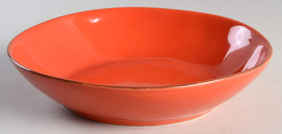 Marin Orange 9" Individual Pasta Bowl by Crate & Barrel-1