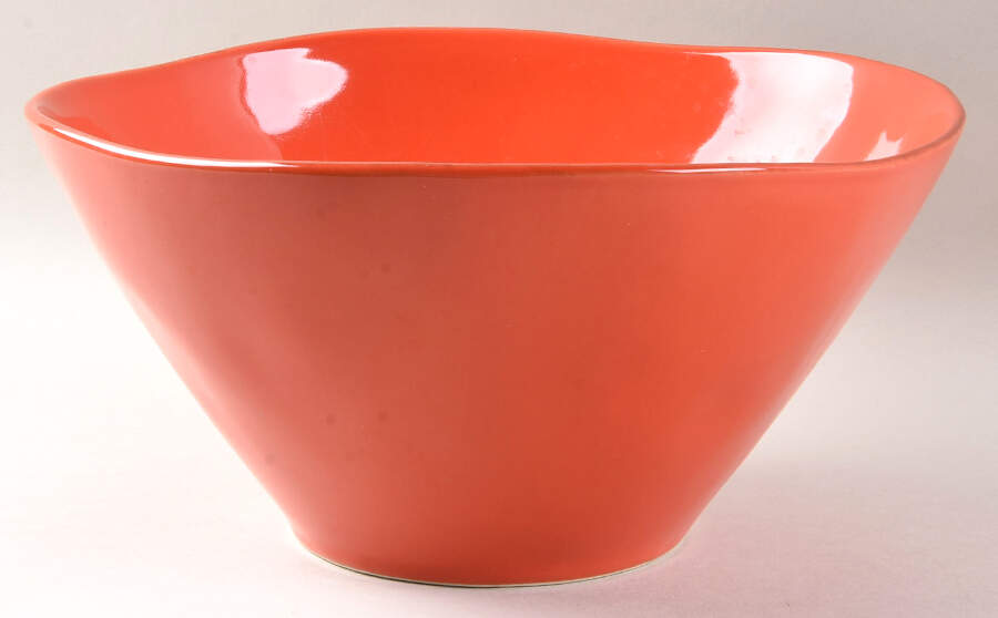 Marin Orange 10" Round Serving Bowl by Crate & Barrel-1