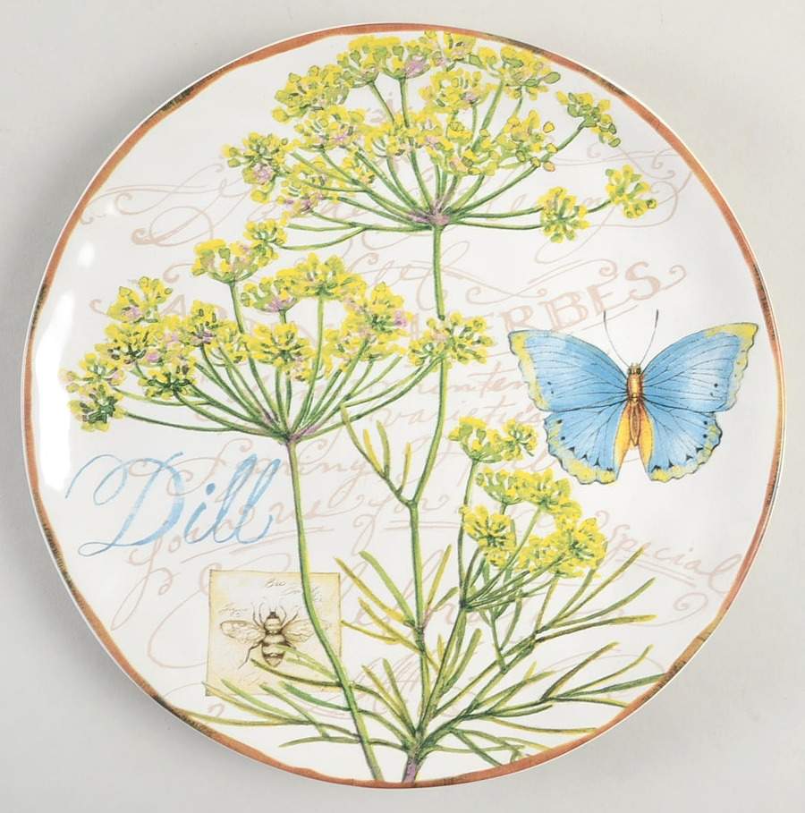 Herb Garden Dessert/Pie Plate by Certified International-1