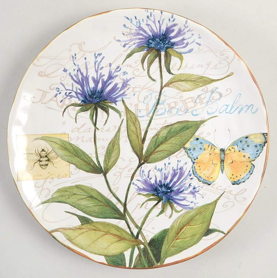 Herb Garden Dessert/Pie Plate by Certified International-1