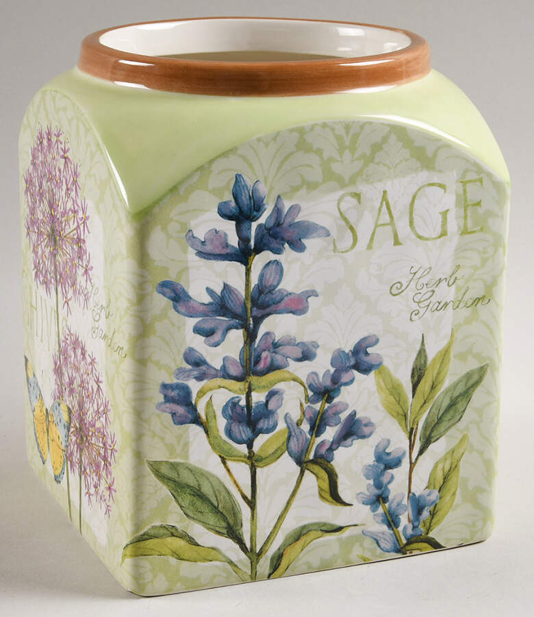 Herb Garden Medium Canister No Lid by Certified International-1