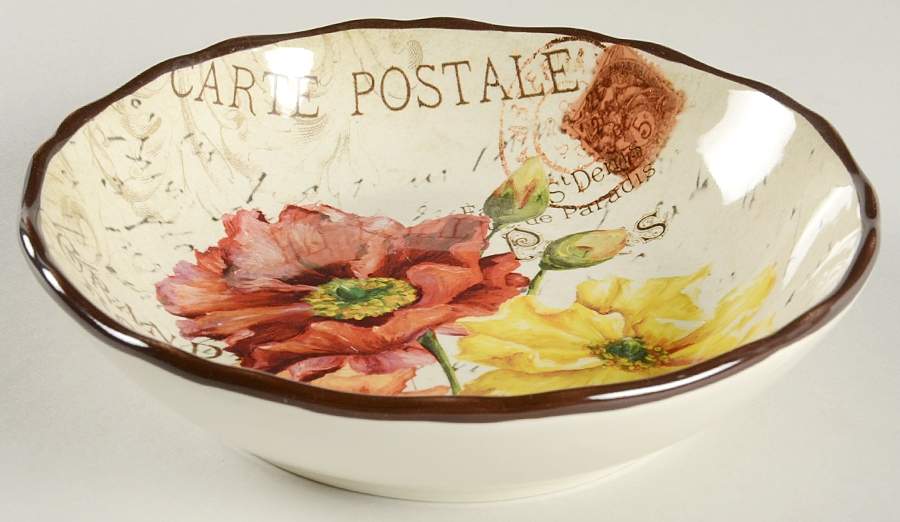 Le Fleur Poppies 8" Soup/Pasta Bowl by Certified International-1