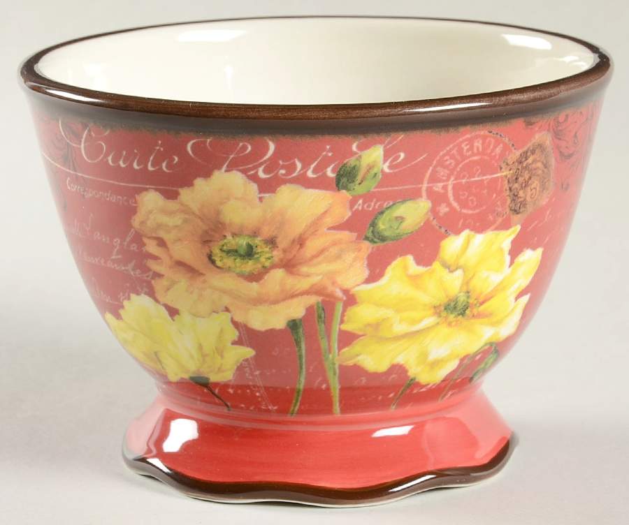 Le Fleur Poppies Individual Ice Cream Dish by Certified International-1