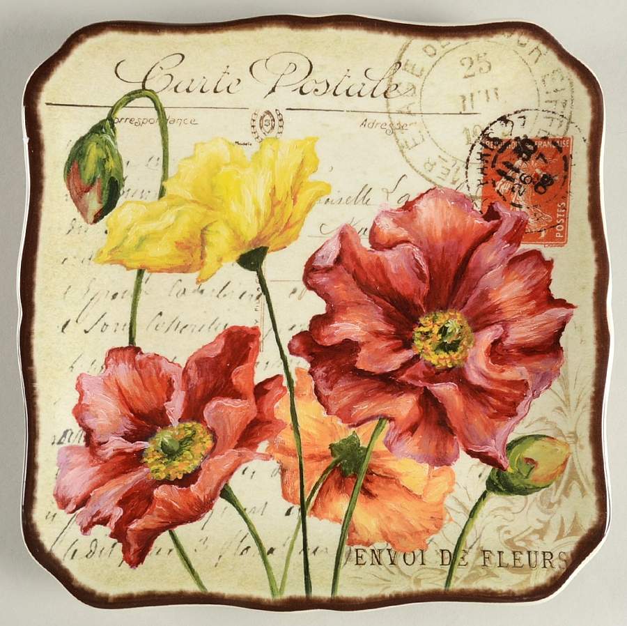 Le Fleur Poppies Salad Plate by Certified International-1
