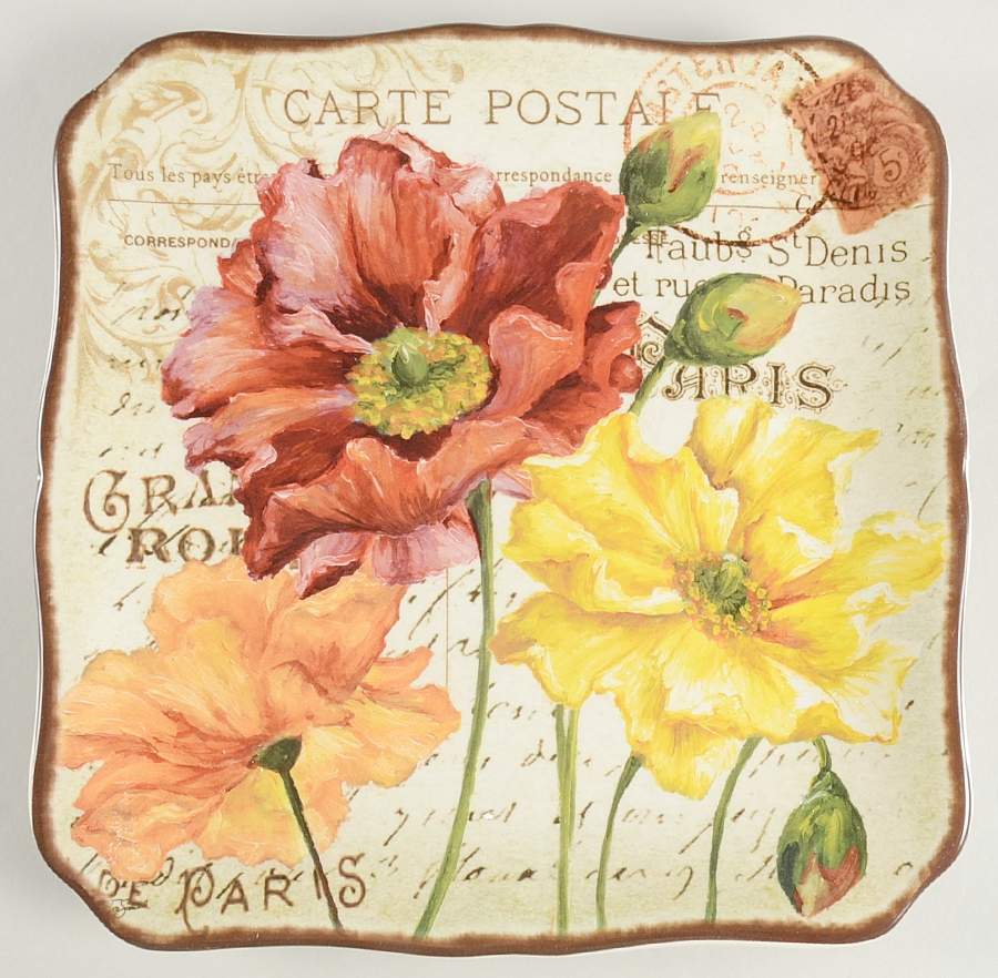 Le Fleur Poppies Dinner Plate by Certified International-1