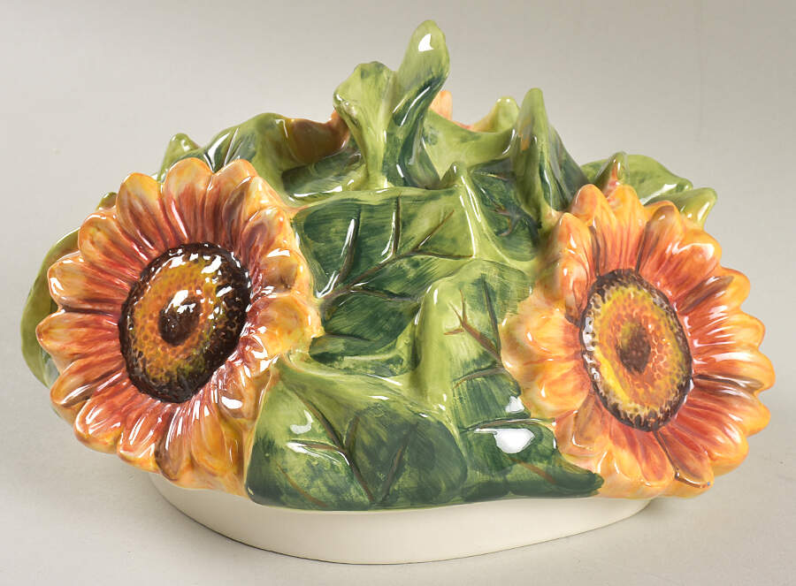 French Sunflowers Lid for Figural Cookie Jar by Certified International-1
