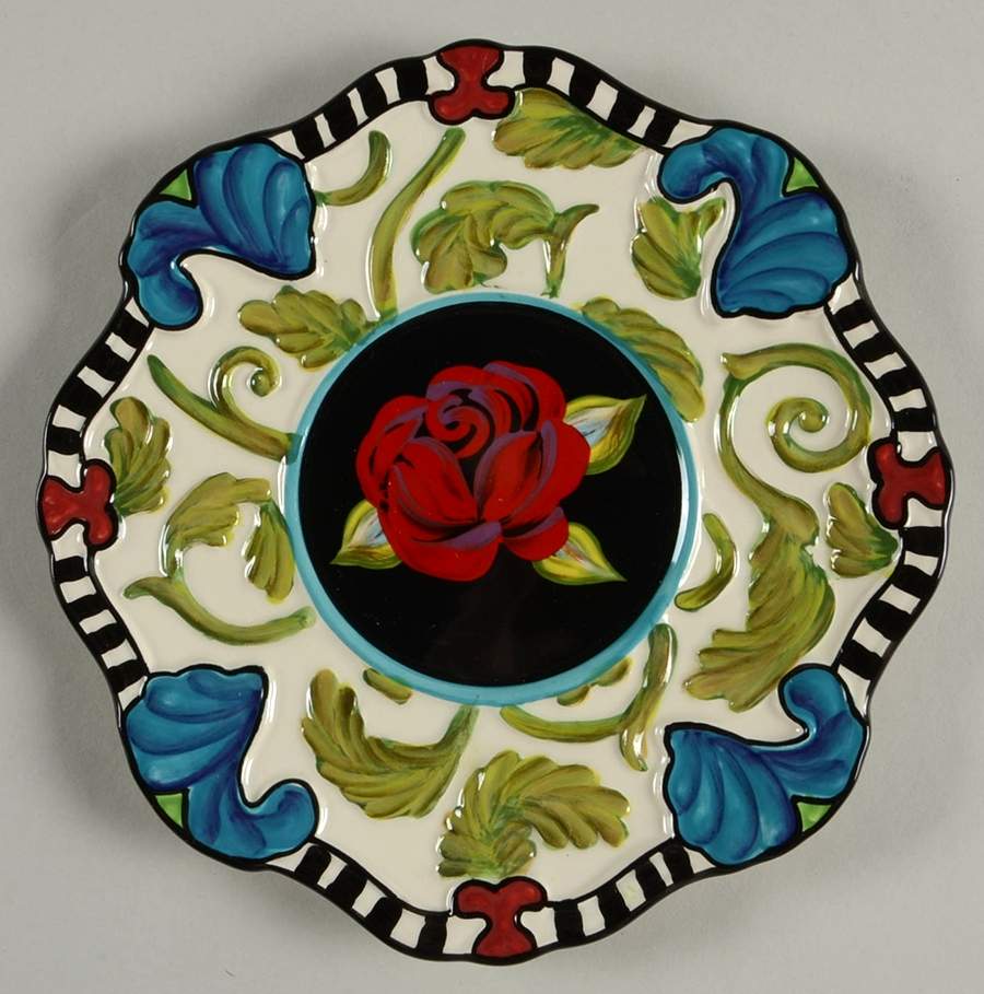 Classic Rose Salad Plate by Certified International-1