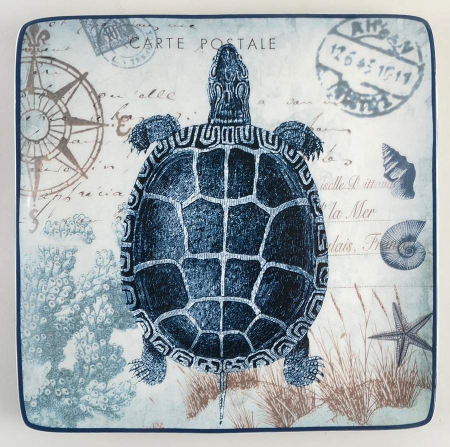 Coastal Postcards Dinner Plate by Certified International-1