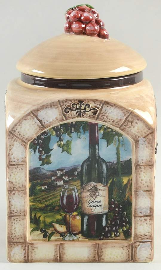 Tuscan View Small Canister & Lid by Certified International-1