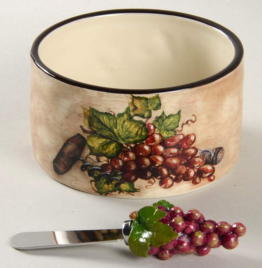 Tuscan View Dip Bowl & Spreader Set by Certified International-1