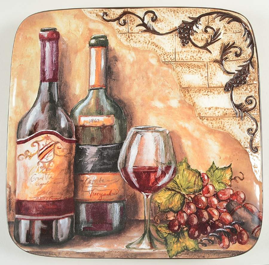 Tuscan View 14" Square Platter by Certified International-1