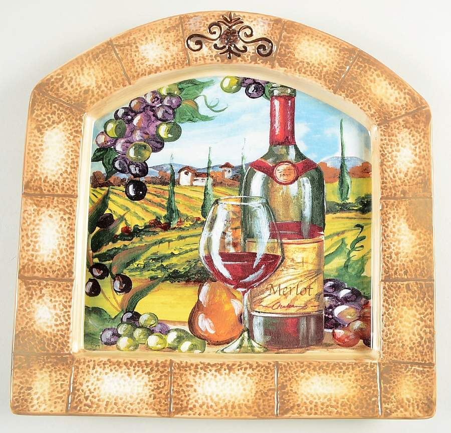 Tuscan View 12" Square Serving Platter by Certified International-1