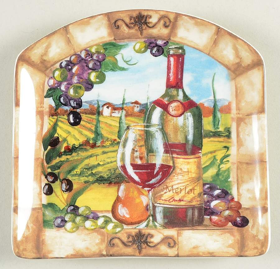 Tuscan View Canape Plate by Certified International-1