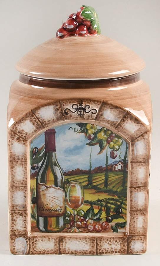 Tuscan View Medium Canister & Lid by Certified International-1