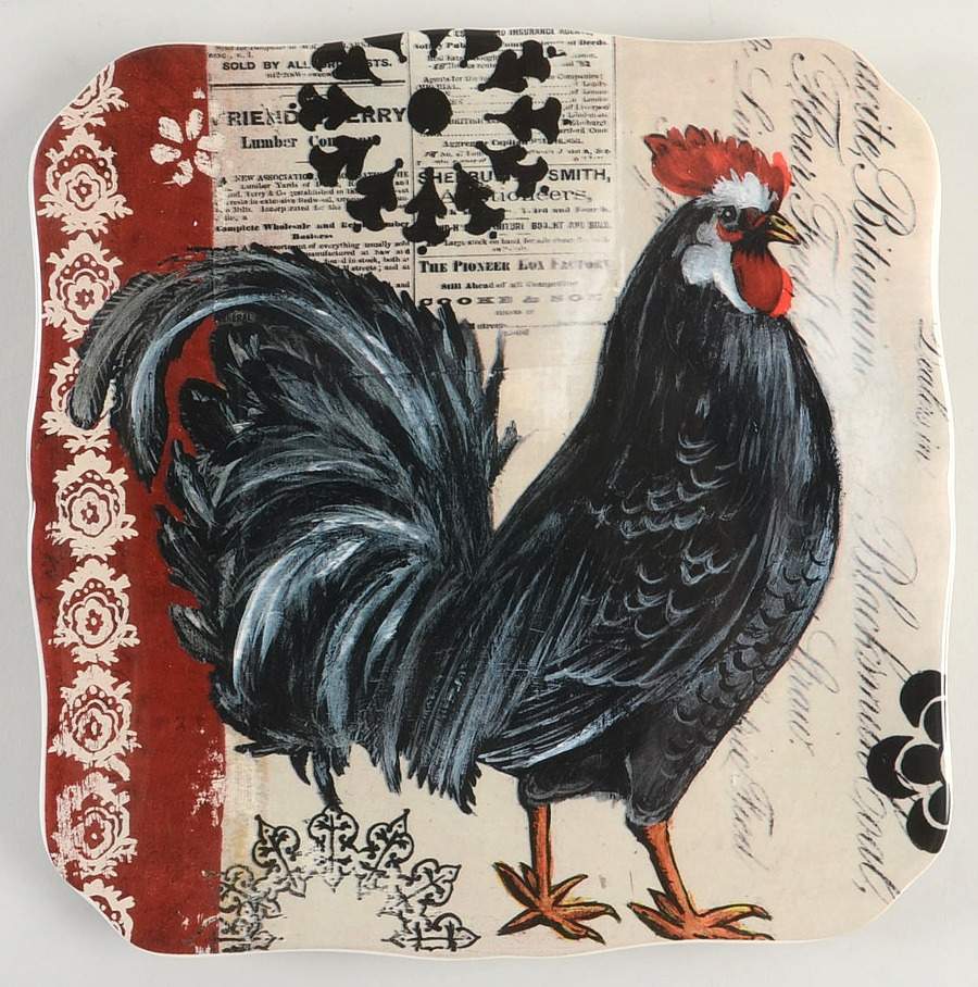 Fancy Rooster Dinner Plate by Certified International-1